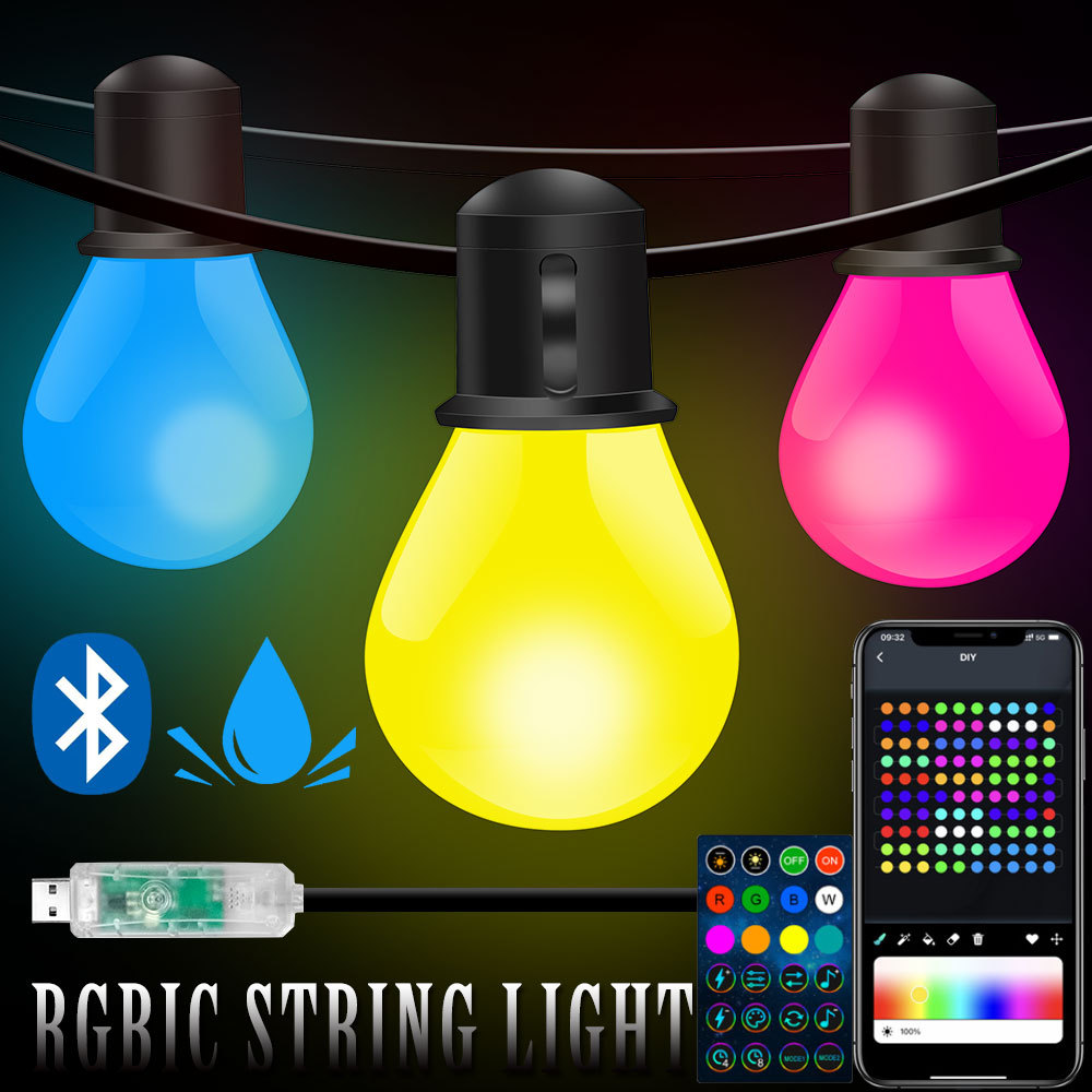 Smart Garden Festoon Lights - Guirnalda de Luces LED G40 Inteligente
