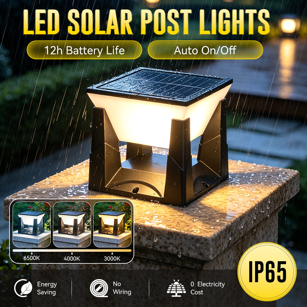 Smart Garden Fence - Lámpara Solar de 3 Colores para