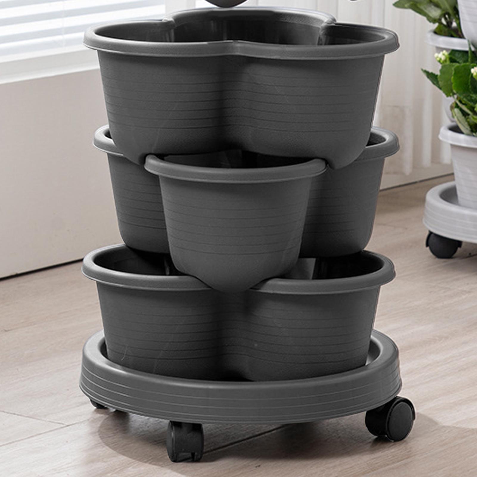 Vertical Planter Tower - Torre de Jardín Vertical Apilable, Macetas