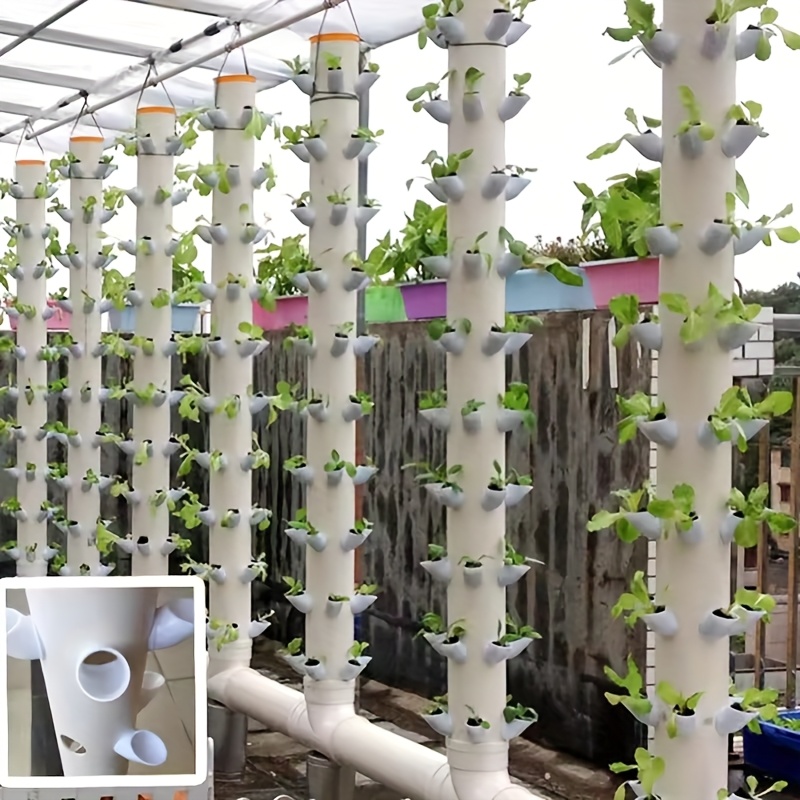 Vertical Planter Tower - Juego de 10 macetas hidropónicas DIY