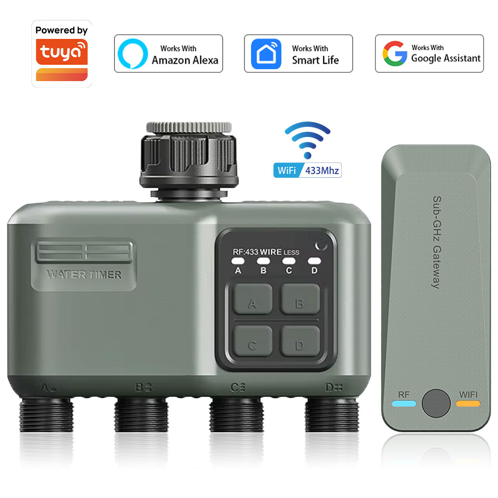 Smart Garden Monitor - Temporizador de Riego Programable de 4