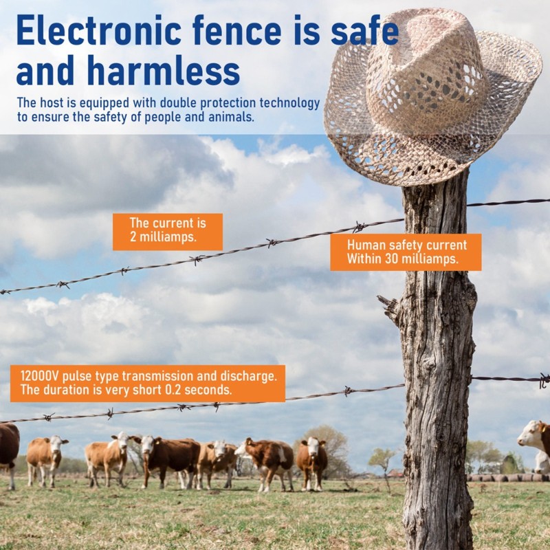 Smart Garden Fence - Cerca eléctrica impermeable GYTB-Smart de 12V,