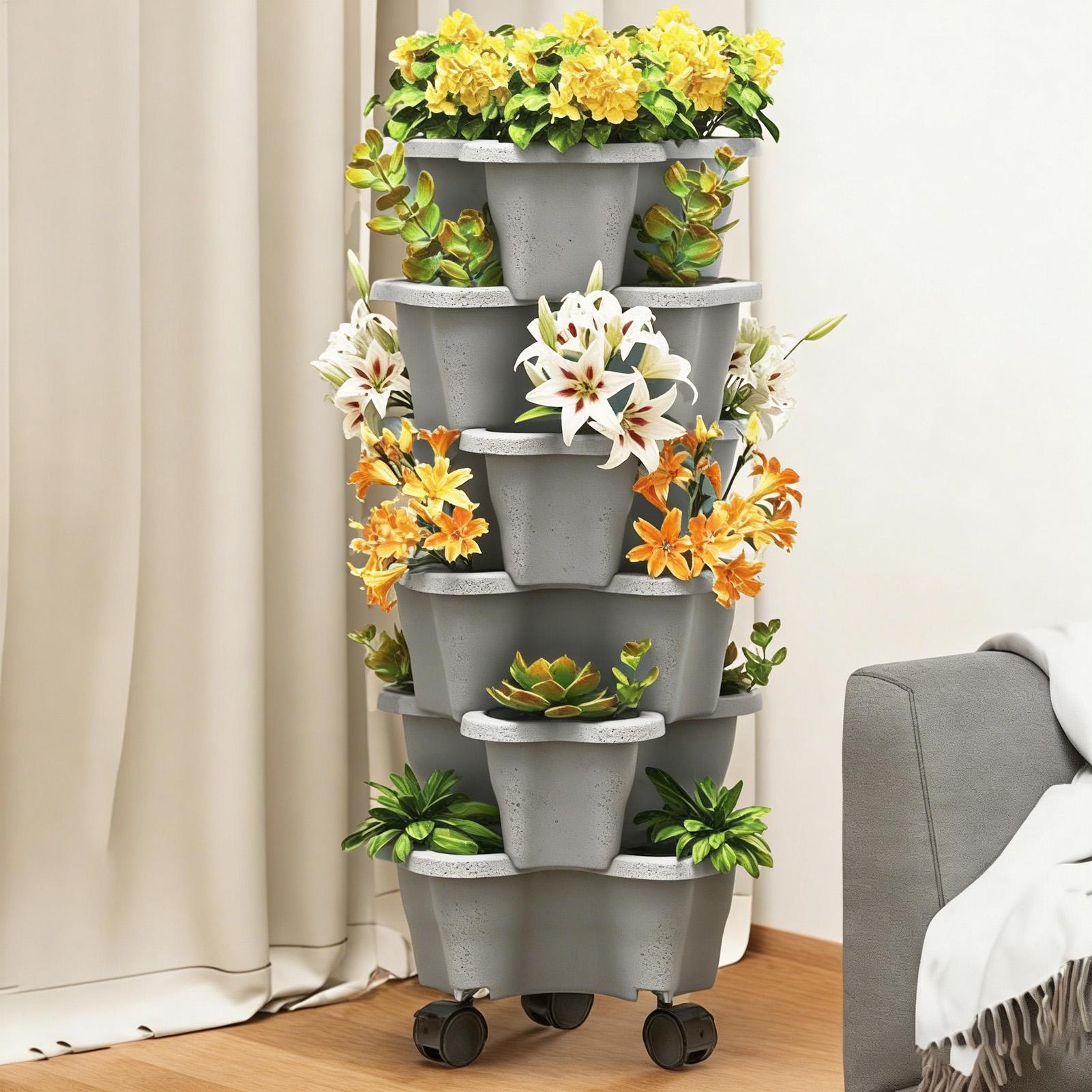 Torre de Jardín Vertical de 6  - Vertical Planter Tower reseña y precio