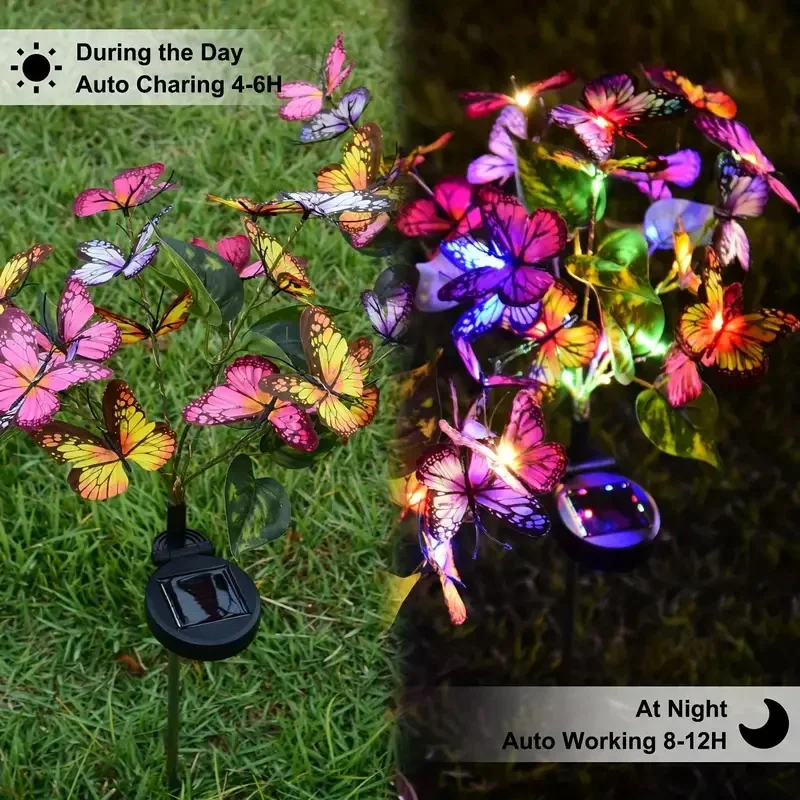 Luces LED solares de mariposa  - Smart Garden Light Camera reseña y precio