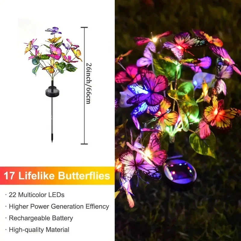 Luces LED solares de mariposa  - Smart Garden Light Camera reseña y precio