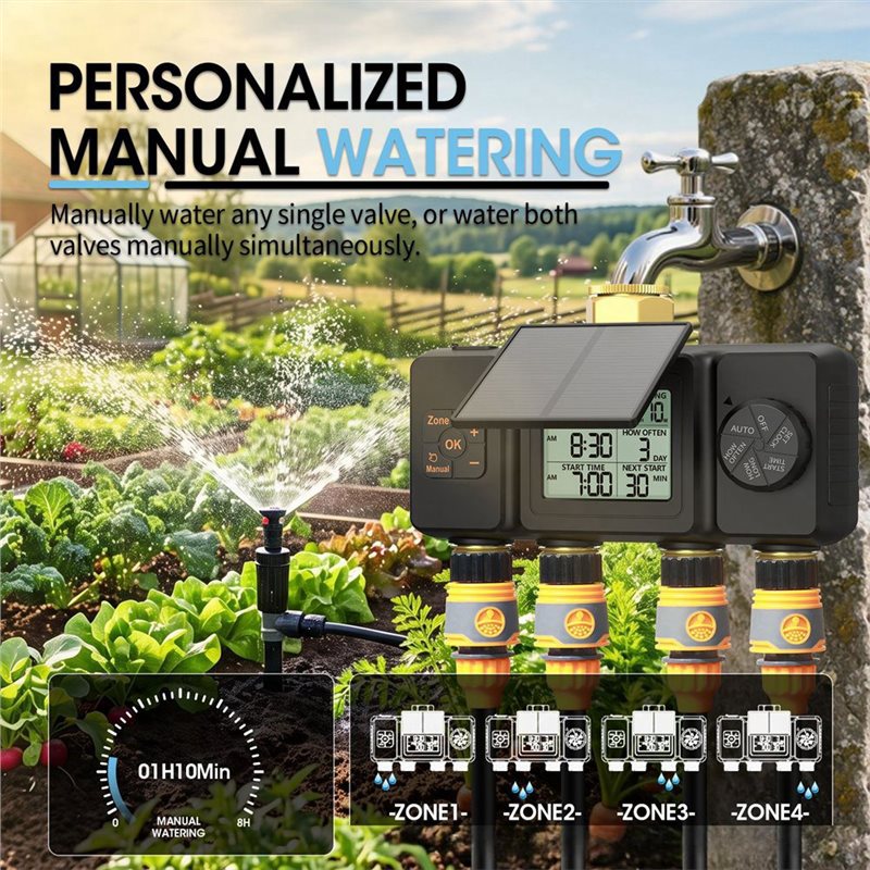 Temporizador de Riego Solar AB - Smart Garden Tap Timer reseña y precio
