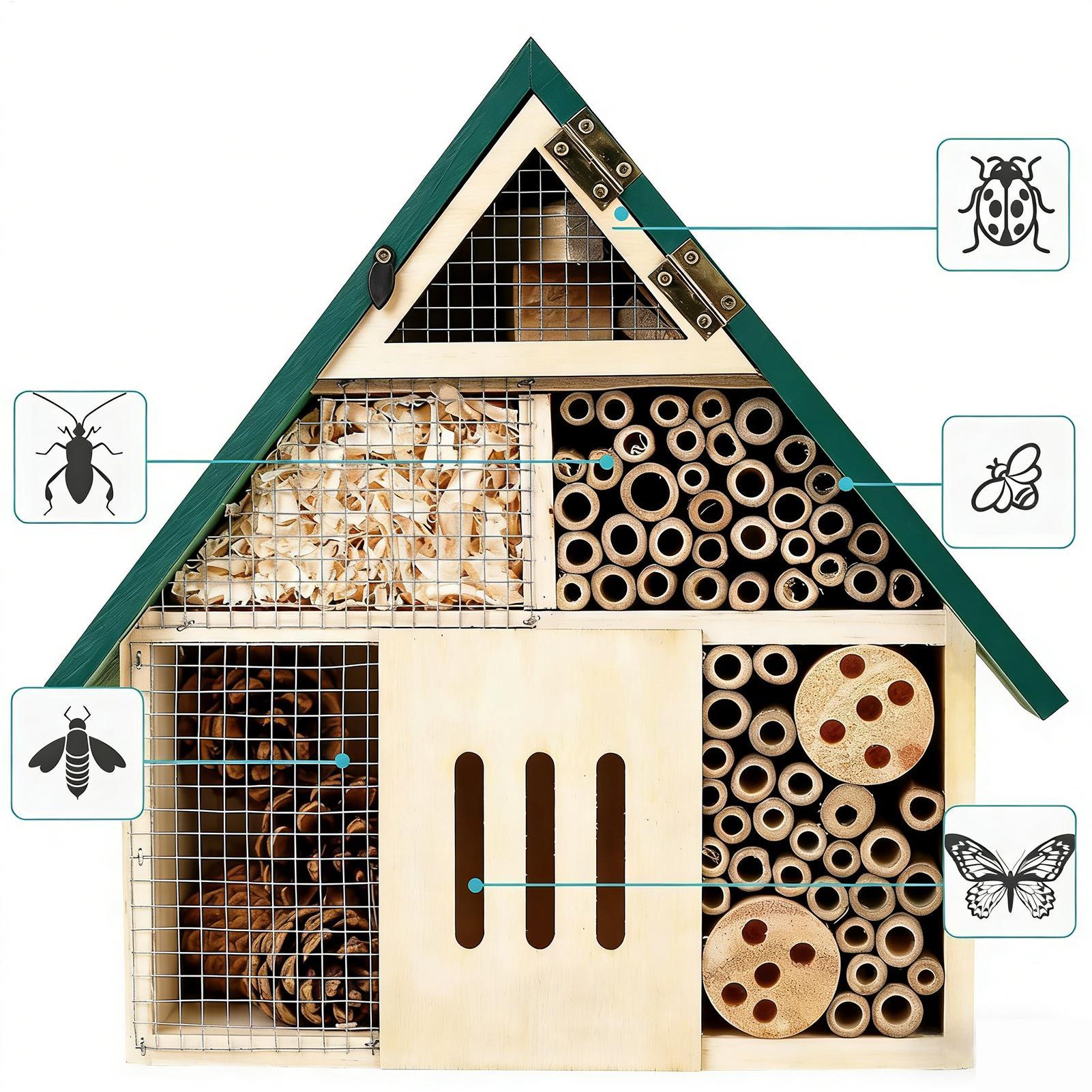 Hotel para Insectos, Casa para - Insect Hotel Wood reseña y precio