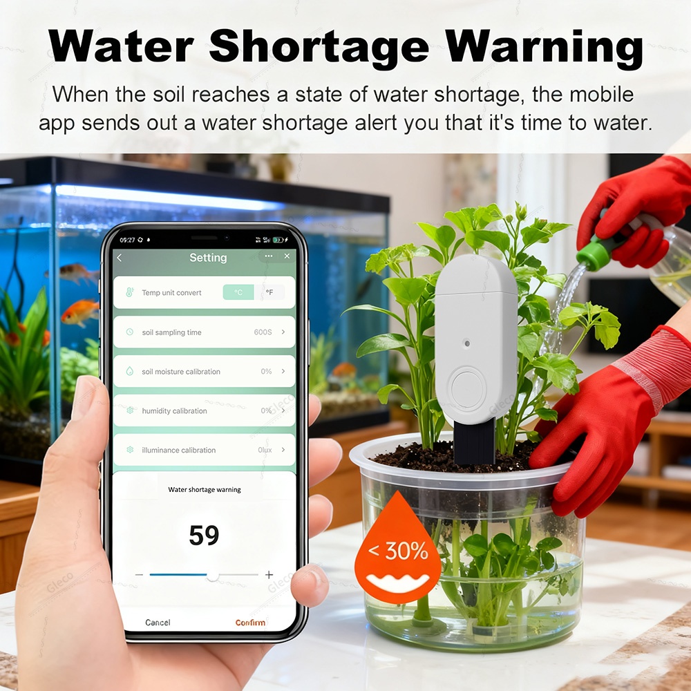 Sensor Zigbee de Fertilidad, T - Smart Soil Sensor reseña y precio