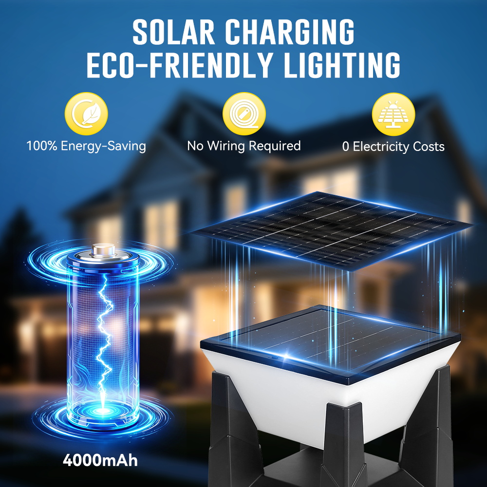 Lámpara Solar de 3 Colores par - Smart Garden Fence reseña y precio