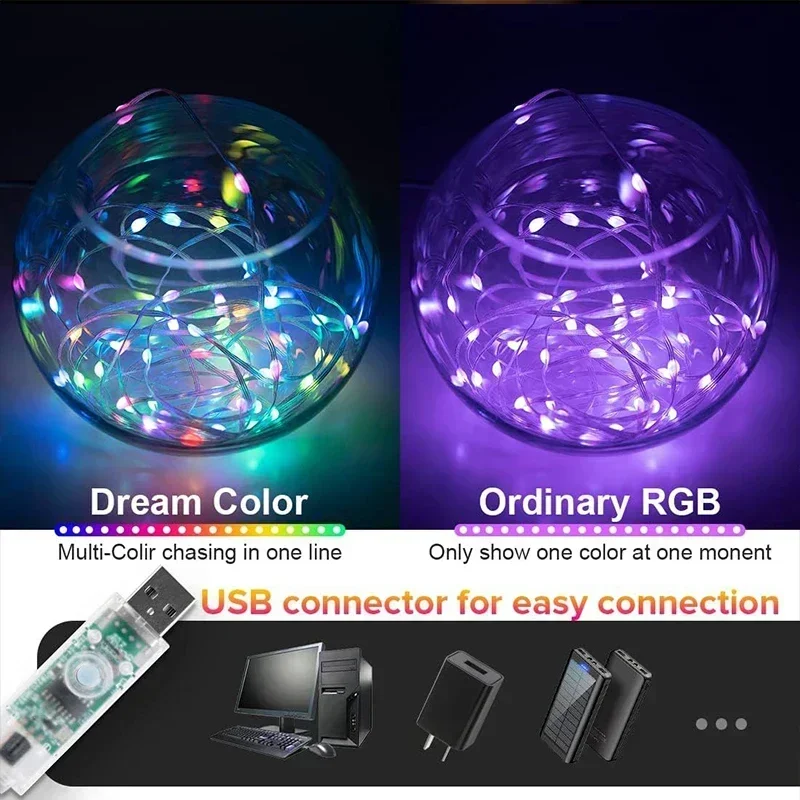DIY RGBIC luces de cadena inte - Smart Garden Festoon Lights reseña y precio