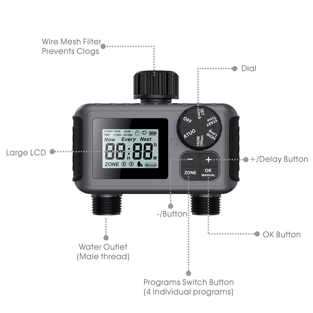 Temporizador inteligente Digit - Smart Garden Tap Timer reseña y precio