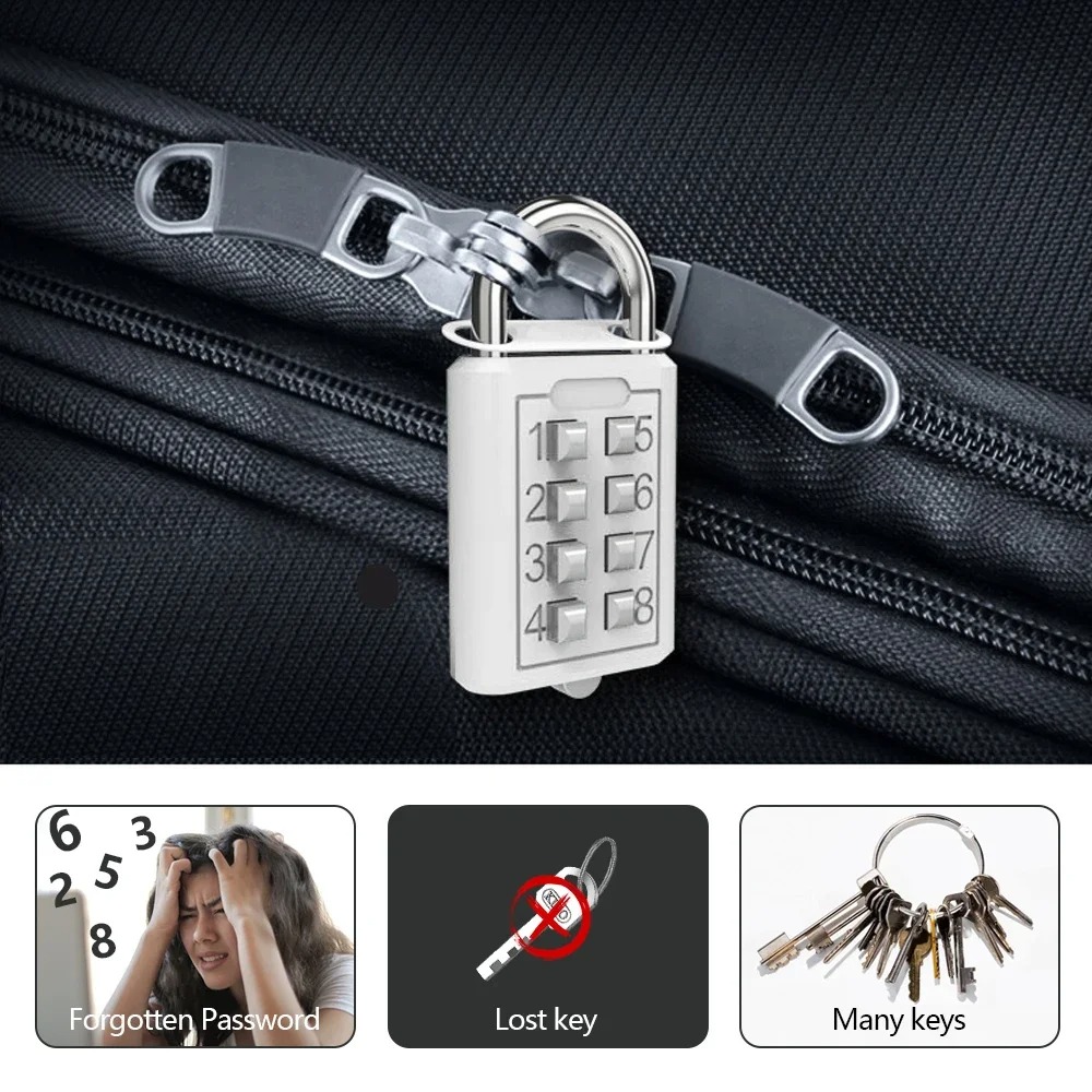 Candado con combinación de 8 d - Smart Garden Gate Lock reseña y precio