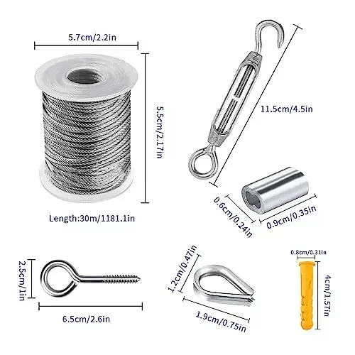 Kits de cables de acero inoxid - Smart Garden Fence reseña y precio