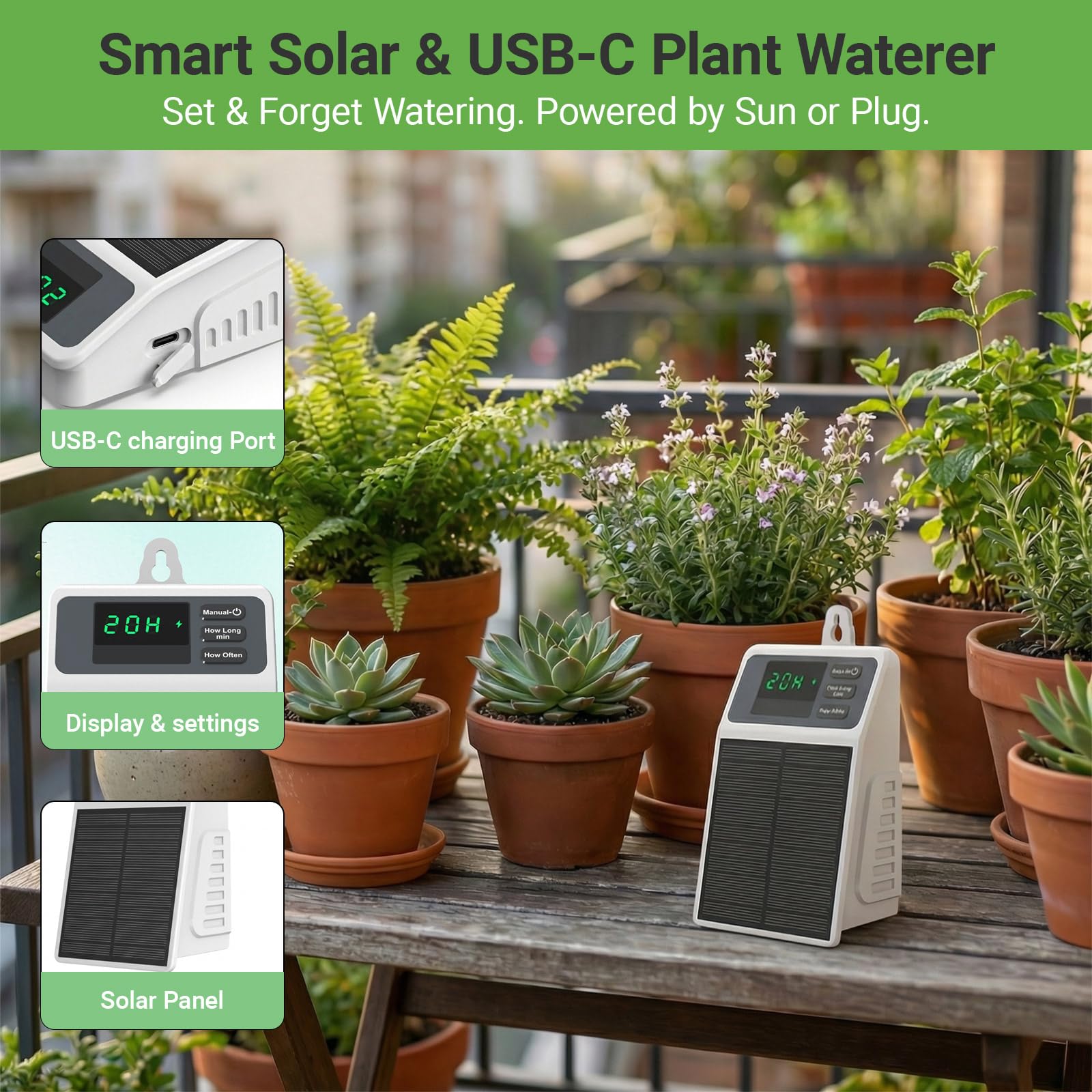 Sistema de Riego por Goteo Sol - Smart Garden Herb reseña y precio