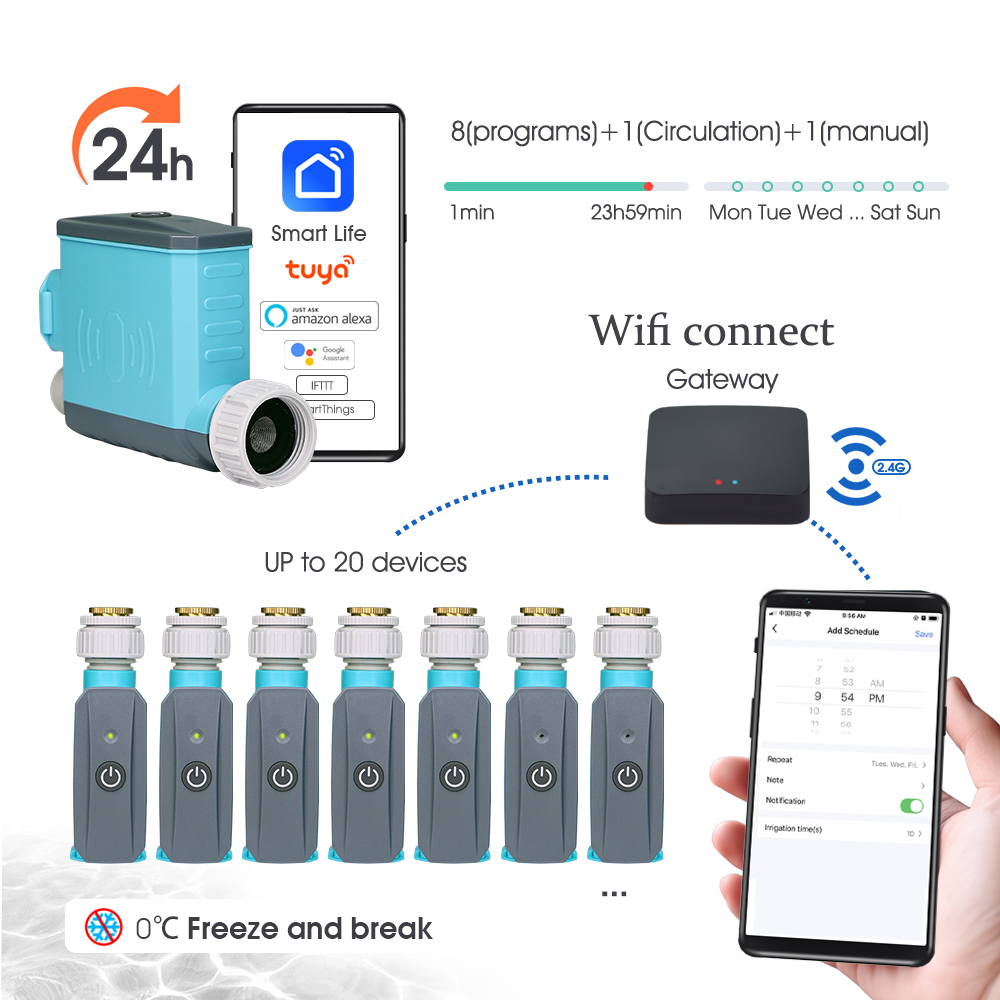 Temporizador de agua WiFi/Blue - Smart Garden Tap Timer reseña y precio