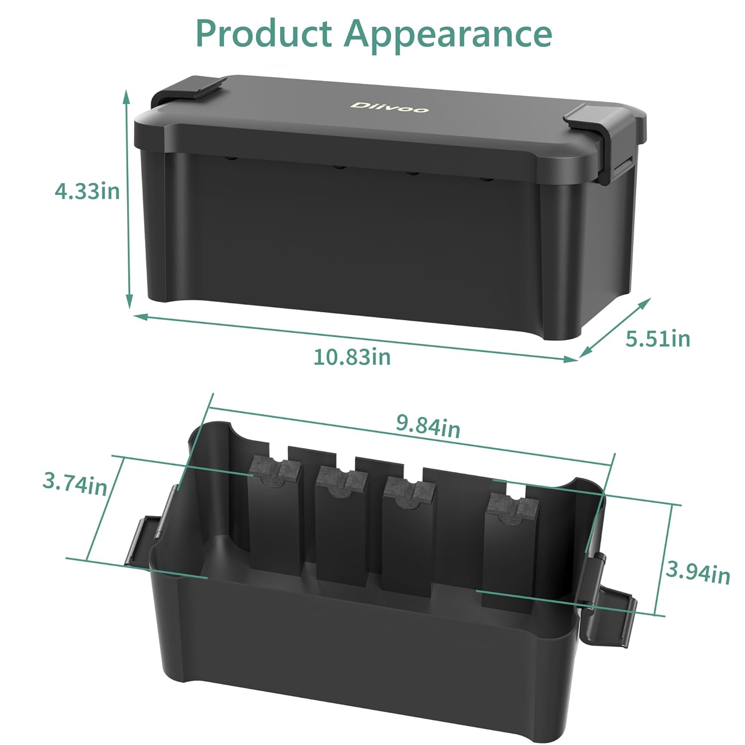 Diivoo-caja eléctrica impermea - Smart Garden Furniture reseña y precio