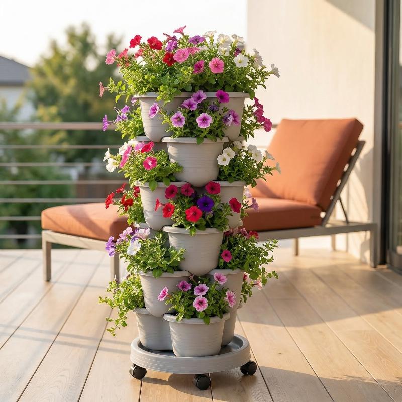Maceta Vertical Apilable de Mú - Vertical Planter Tower reseña y precio