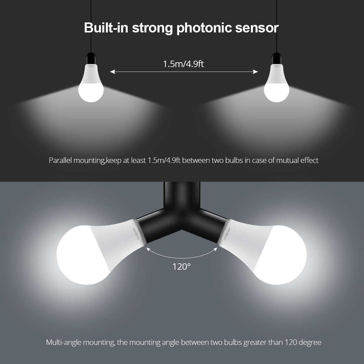 AC110V/220V luz nocturna diurn - Smart Garden Festoon Lights reseña y precio