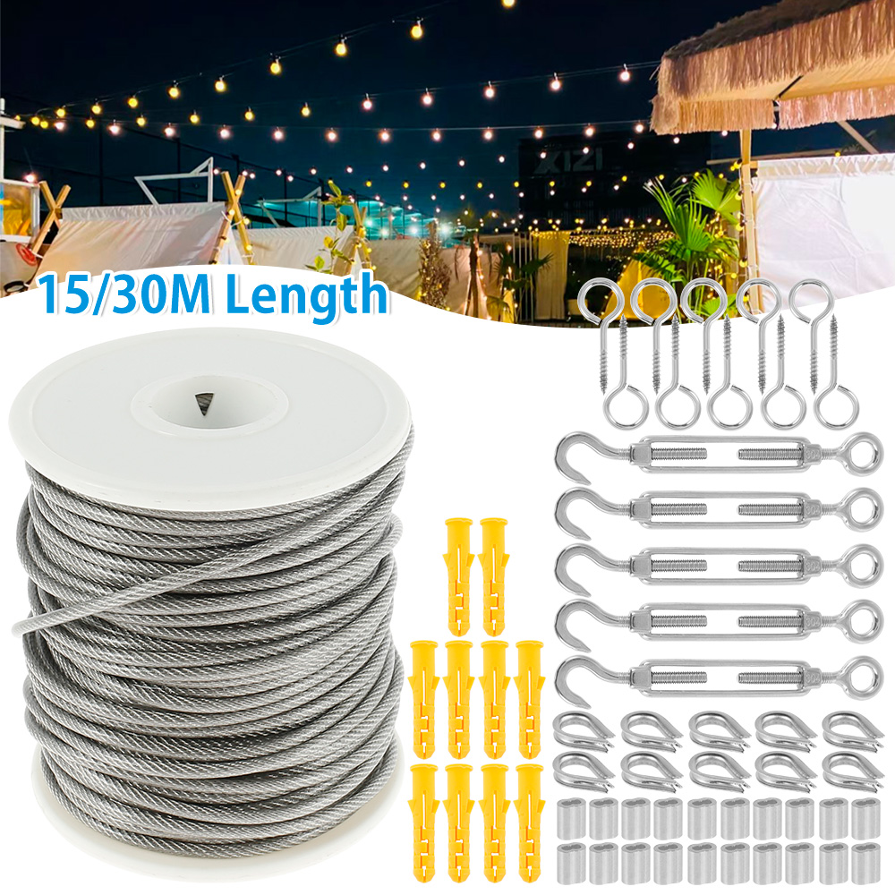 Cuerda de Cable de 15M/30M, Ca - Smart Garden Fence reseña y precio