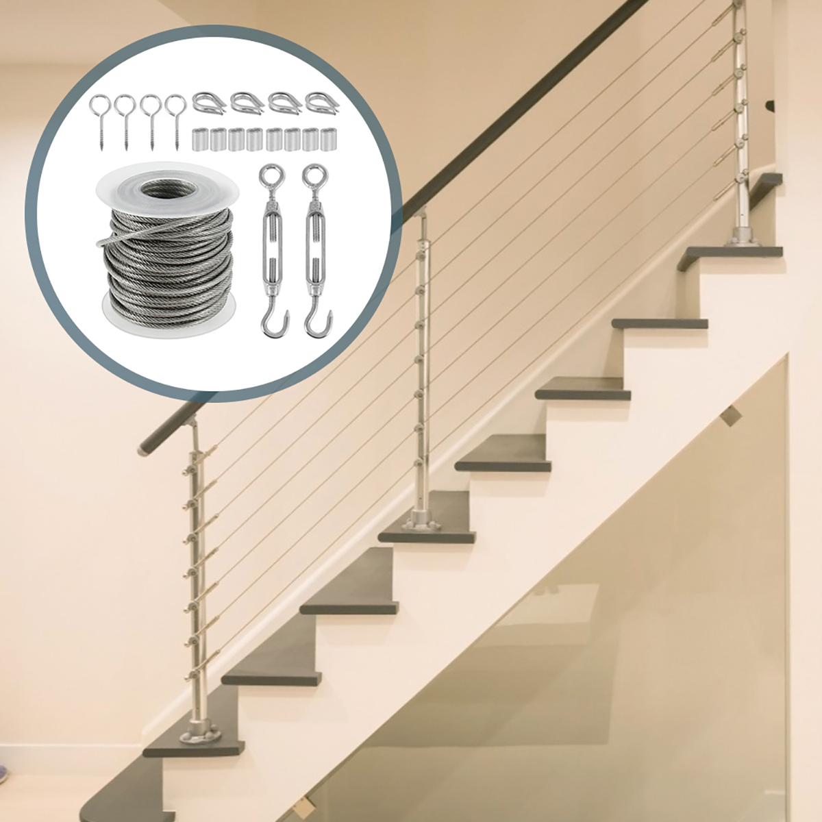 Cuerda de Cable de 15M/30M, Ca - Smart Garden Fence reseña y precio