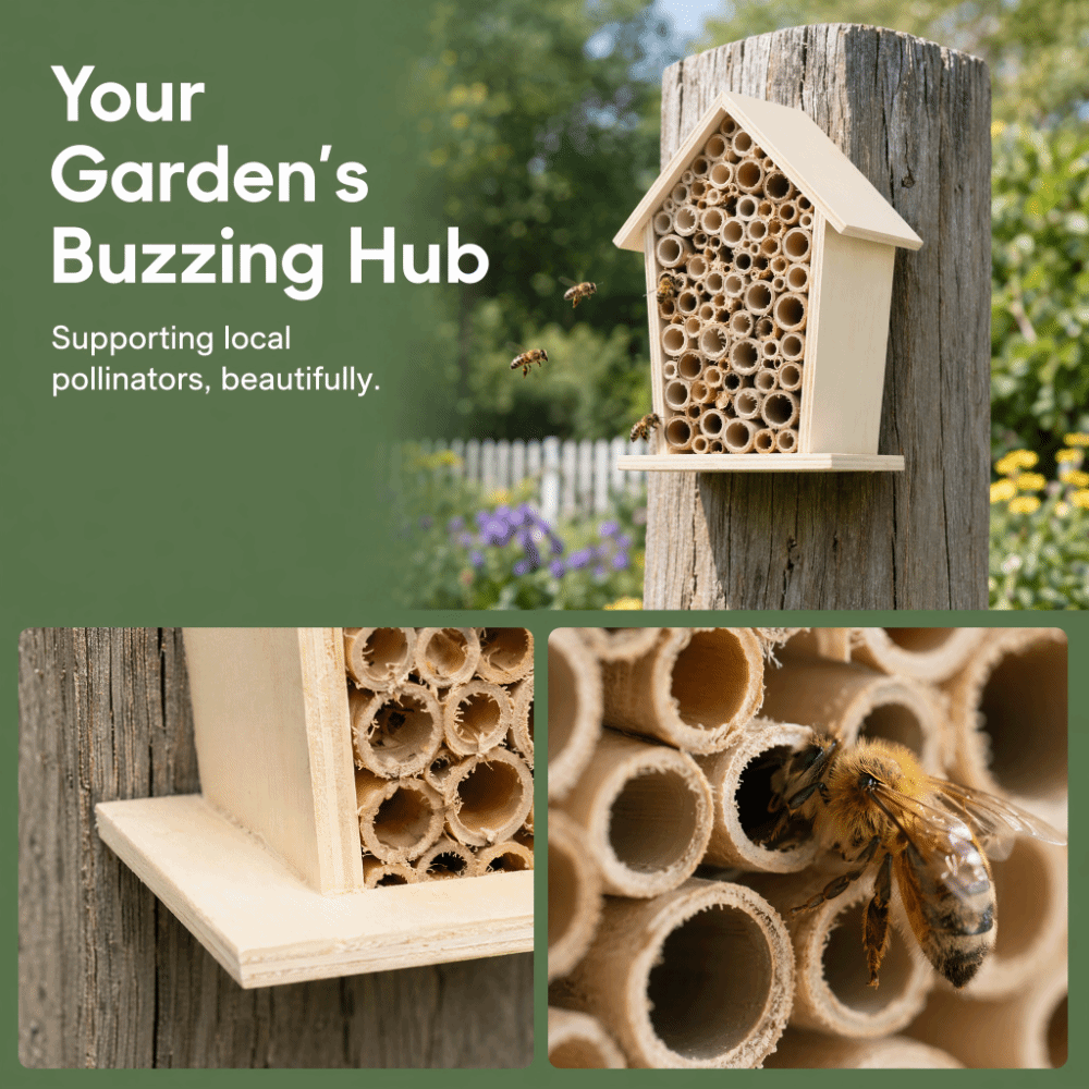 2 Piezas, Maravillosa Casa de  - Insect Hotel Wood reseña y precio