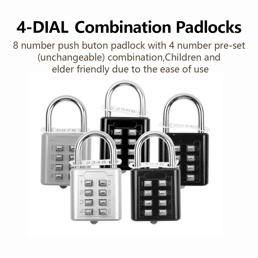 Candado con combinación de 8 d - Smart Garden Gate Lock reseña y precio
