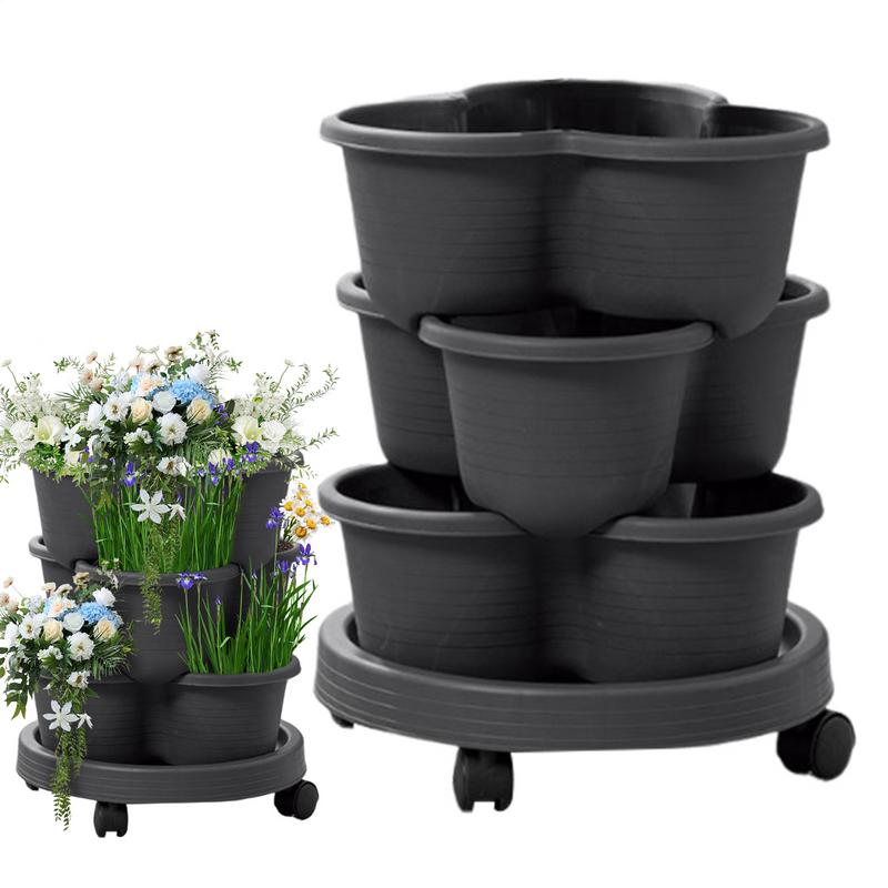 4 unids/set maceta Vertical ap - Vertical Planter Tower reseña y precio