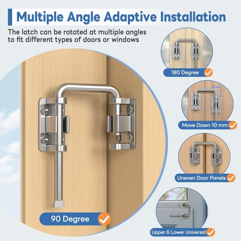 Cerradura de bucle de puerta c - Smart Garden Gate Lock reseña y precio