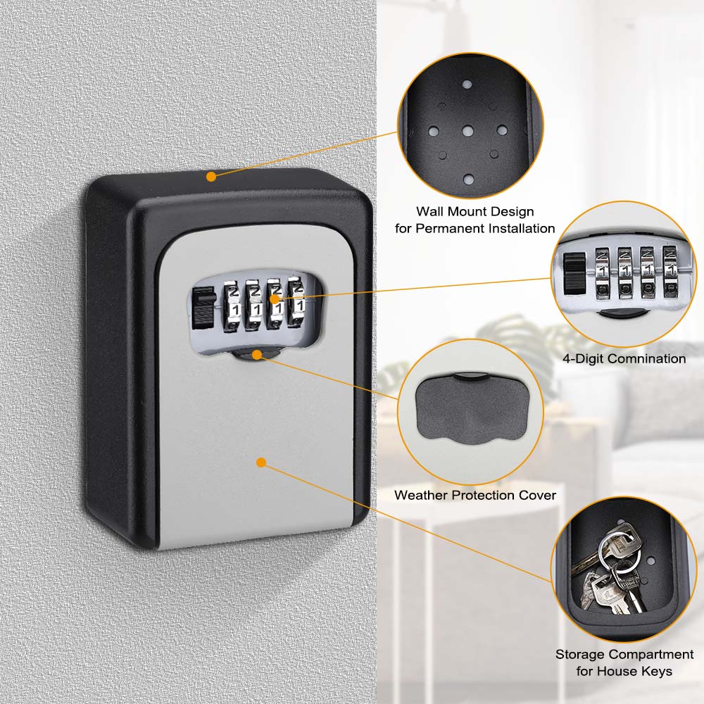Caja de almacenamiento de bloq - Smart Garden Gate Lock reseña y precio