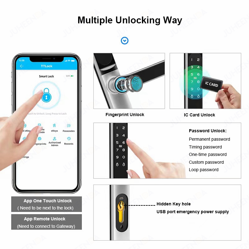 Cerradura inteligente de alumi - Smart Garden Gate Lock reseña y precio